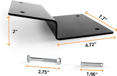 MAXXHAUL 50872 Steel Ramp Top Kit – Quickly Create Your Own Ramps with 2″X8″ Pla