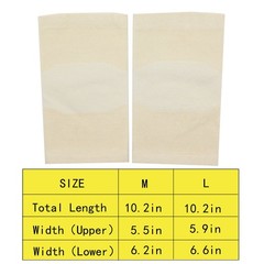 JUMISEE (One Pair) Cotton Knee Sleeves for Support, Small, Complexion