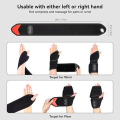 Cordless Wrist Hand Heating Pad, 3000Mah Battery, for Carpal Tunnel, Arthritis R