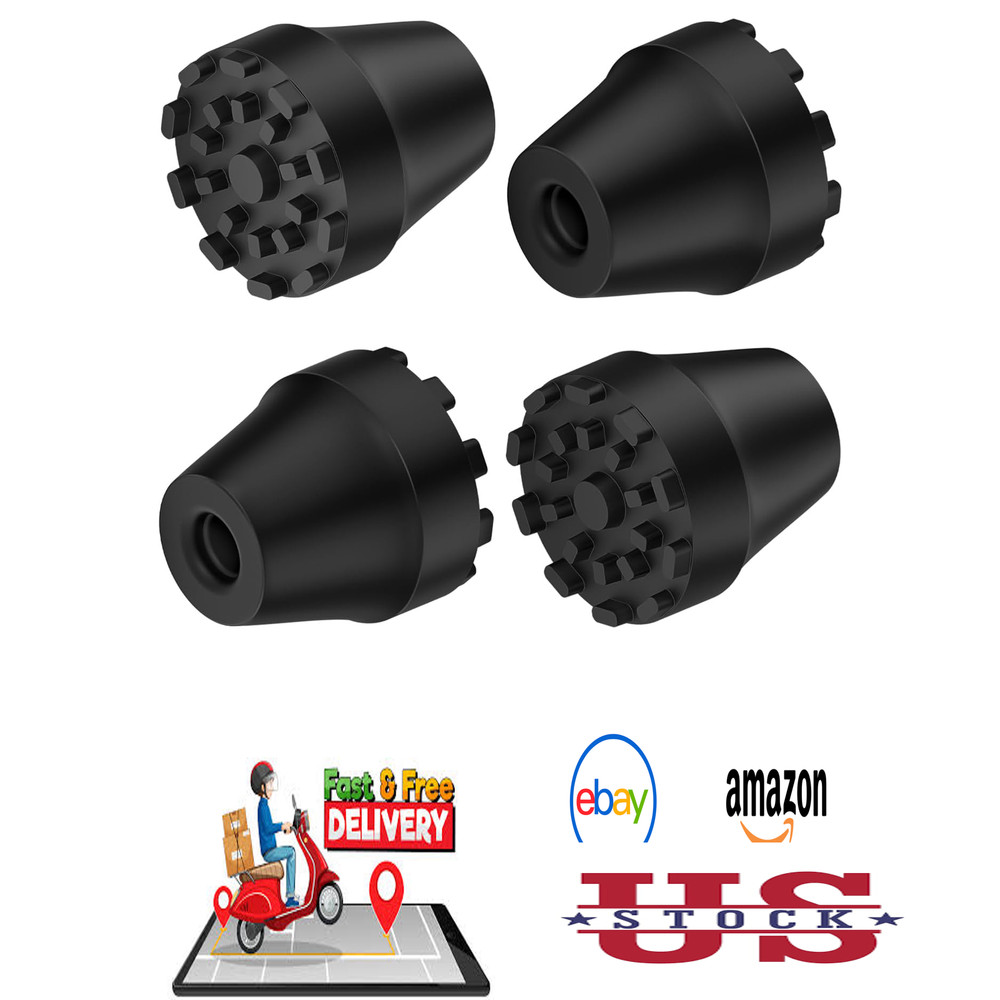 Rubber Tip for Trekking Poles Hiking Sticks Walking Canes Ski Poles Replacement