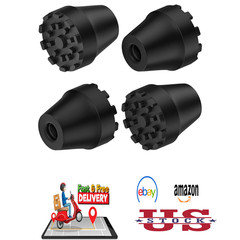 Rubber Tip for Trekking Poles Hiking Sticks Walking Canes Ski Poles Replacement