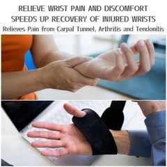 2 Pack Wrist Braces – Wrist Wraps for Carpal Tunnel, Arthritis, and Tendiniti…