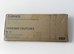 Forearm Crutches for Adults Gold 1 Pair 10 Level