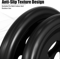 4 Pack 8 Inch Solid Rollator Walker Replacement Wheels Anti-Slip Quiet