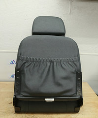 Folding 18″ Seat w/ Telescoping Headrest for RASCAL Power Chairs — GRAY Cushion