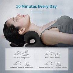 Portable Cervical Traction Device – Memory Foam Neck Stretcher for Pain Relief