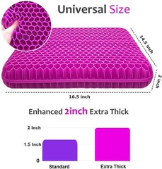 Soft Gel Seat Cushion with Washable Cover – Ultimate Comfort for Long Sitting