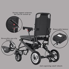 30lb Electric Wheelchair Folding Lightweight Portable Travel Mobility Powerchair
