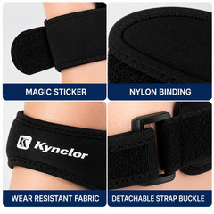 2Pcs Knee Patellar Tendon Strap Adjustable Support Brace for Running Sports
