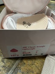 ABC Classic Triangle Lightweight Breast Form Size 2 1072 Made in USA with Case