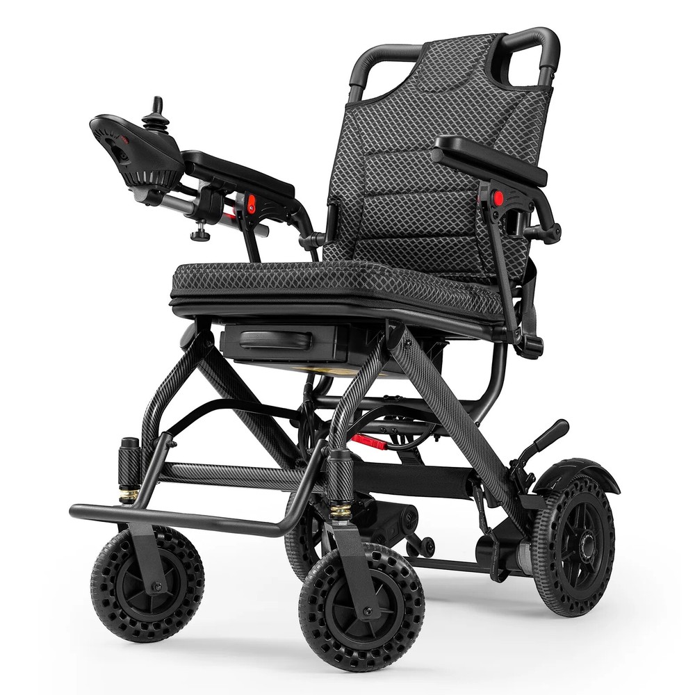 Foldable Electric Wheelchairs Intelligent Lightweight For Airline Seniors Adult