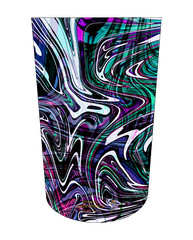 Stump Sock, Bold rich pattern V6, 3ply shrinker amputee sock