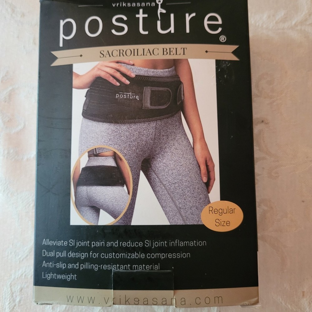 Vriksasana Posture Sacroiliac Hip Belt for Women and Men Reg Size 32″-45″