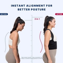 Posture Corrector Shoulder Straightener Adjustable Support- Medium- New Open Box