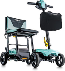 Pride Go Go Super Portable Travel Scooter + Optioinal Armrest, Travel Bag Kit, F