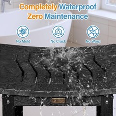Shower Chair for Inside Shower: Waterproof/No Maintenance – Shower Stool with…