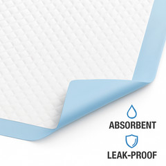 Chucks Pads [150-Pads] Underpads 23×36 Bed & Pee Pads | Puppy Pads | Chux Pads