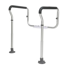 Toilet Safety Rail Adjustable Width Height Bathroom Grab Bar Handle Frame Senior