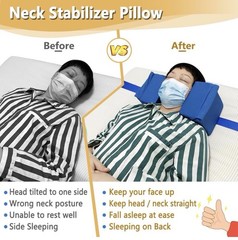 New Neck Stabilizer Head Positioning Pillow Adjustable Support Head Positioner