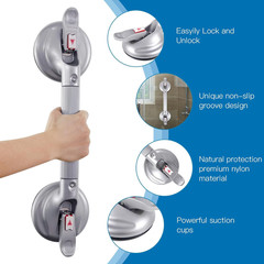 19″ Portable Suction Shower Grab Bar – 300lb Capacity Bath Handle