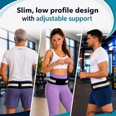 Sacroiliac Joint Belt for Hip & Back Pain – Regular/Black
