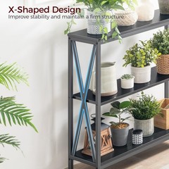 Mahancris 31.5 Sofa Table Industrial Console Table 3-Tier Narrow Sofa Table