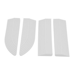 4PCS Universal Sweeper Door Sill Stair Wheelchair Door Sill Free Assembly Rubber