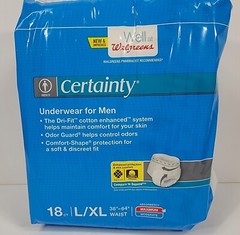 Certainty Underwear For Men 18 Count Sz L/XL 38″-64″ Waist