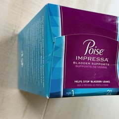 Poise Impressa Bladder Support Tampons, Size 1, 21 Count, Exp2023 FREE SHIP Read