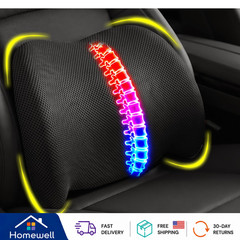 Memory Foam Seat Cushion W/Lumbar Support Pillow For Back & Sciatica Pain Relief