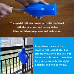 2000ml Portable Urinal for Men, Large Capacity 1 Count (Pack of 1), Blue