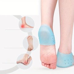 Gel Silicone Skin-Softening Silicone Heel Protectors Heel Cups Spurs Cracked Hee