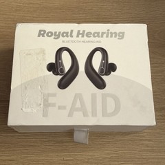 Royal Hearing , Hearing Aids for Seniors with Bluetooth F-AID Black With Case!