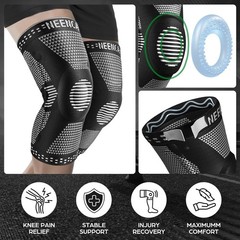 NEENCA Professional Knee Brace – Black, XXX-Large (HX051)