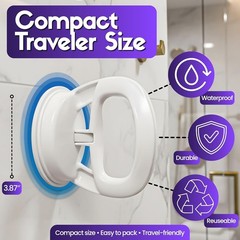 Versatile Shower Safety Handle – Suction Cup Grip for Secure Bathing Experience