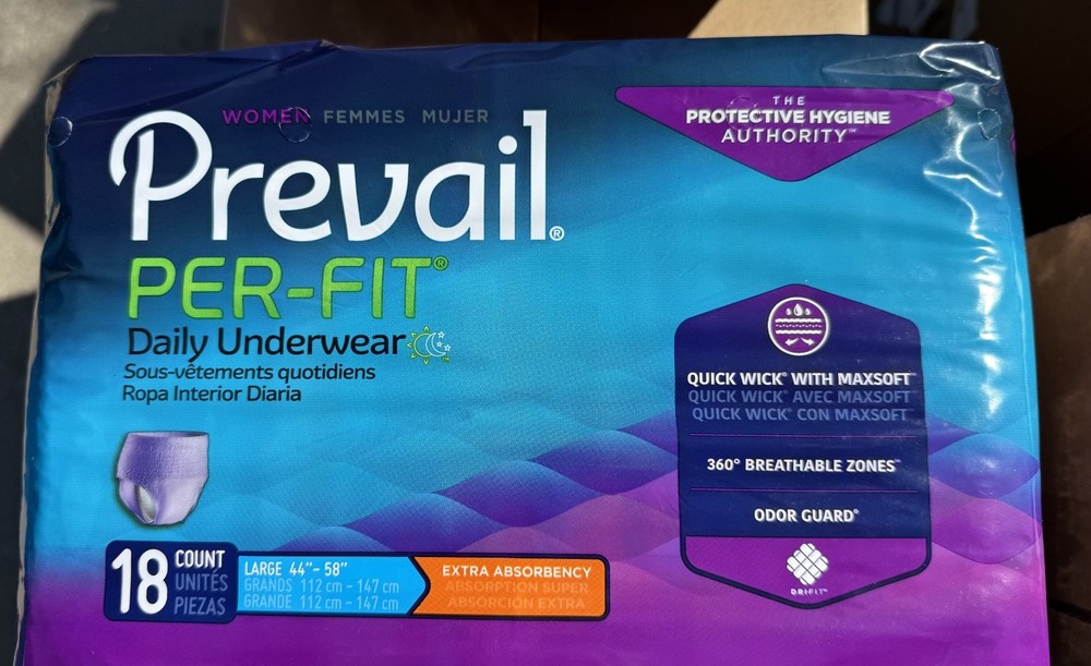 Prevail Per-Fit Unisex Incontinence Underwear – Medium Size, Bag of 20 (PF-512)
