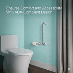 Kohler 14561-S Contemporary Bathroom 18 in. Grab Bar Polished Stainless