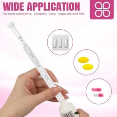 100 PACK Disposable Vaginal Suppository Applicator for 1 Count (Pack of 100)