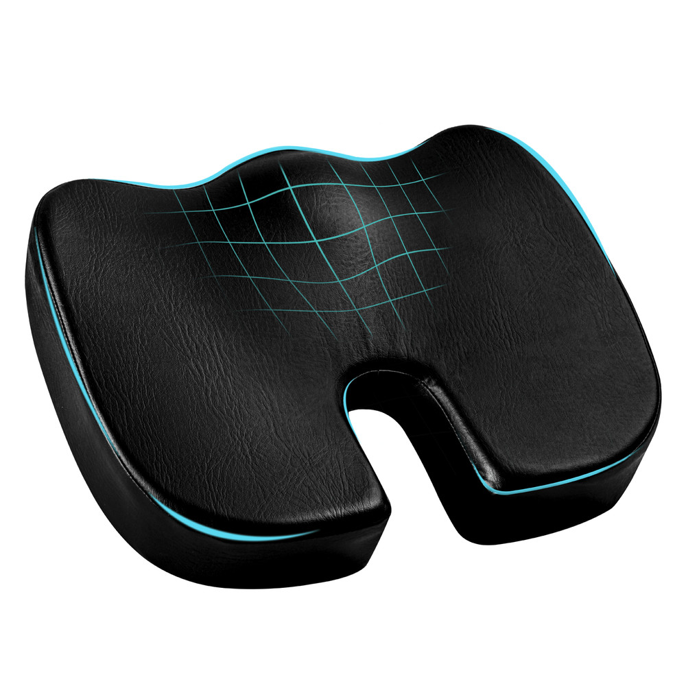 Seat Cushion for Office Desk Chair, Memory Foam, Non-Slip, Cushion Bac