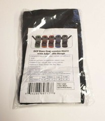 DCF Knee Compression Sleeve Large 17 19 Inch Pain Relief Support Brace Black Fit