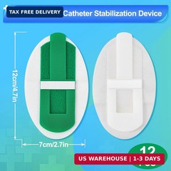 12 PCS Catheter Stabilization Device,Self Adhesive Catheter Tube Urinary Leg Bag