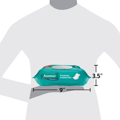 Assurance Premium Disposable Washcloth 96 pack of 2 Wipes XL Count | Extra Large