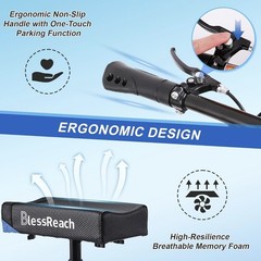BlessReach Knee Scooter Steerable Deluxe Medical Scooter Supports Up to 300 lbs