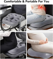 Sondur Travel Cushion, Inflatable Airplane Seat Cushion for Long Flights, 3D Air