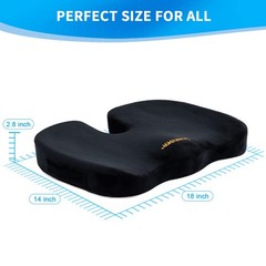 Office Chair Cushion, Car Seat Cushion, Memory Foam Coccyx Cushion Pads for T…