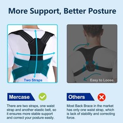 Mercase Professional Posture Corrector for Men & Women, Maximum Support Back