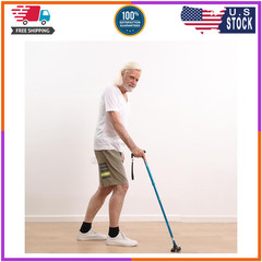 REHAND Foldable Pivot Walking Cane – Adjustable Height, Self‑Standing, Soft Grip