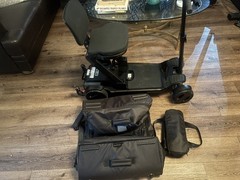 GoGo Carbon Folding Mobility Scooter + Plus Pride Super Travel Bag Bundle