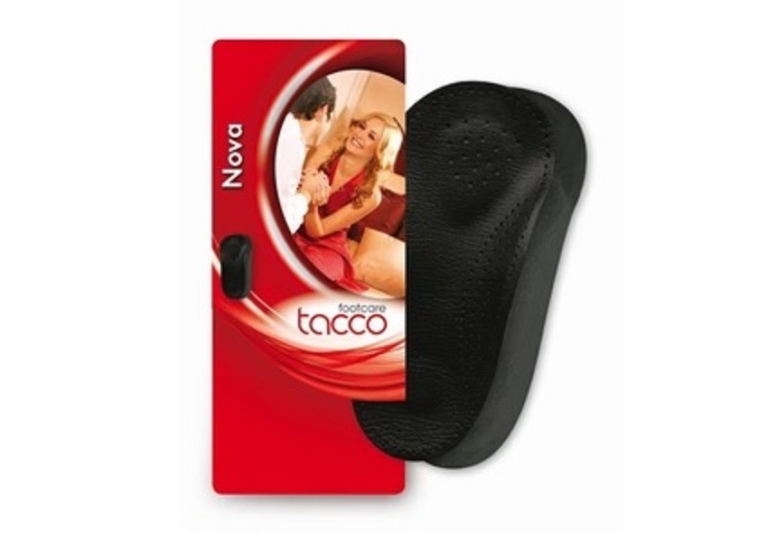 Tacco Nova 3/4 Leather Orthotic Arch Support Shoe Insole – BLACK – Size Women 7