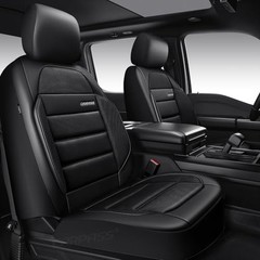 Memory Foam Seat Covers Front, Airy Cool Mesh Thick Car Seat Covers, black
